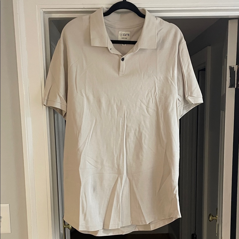 Cuts Clothing Cream Polo Shirt
